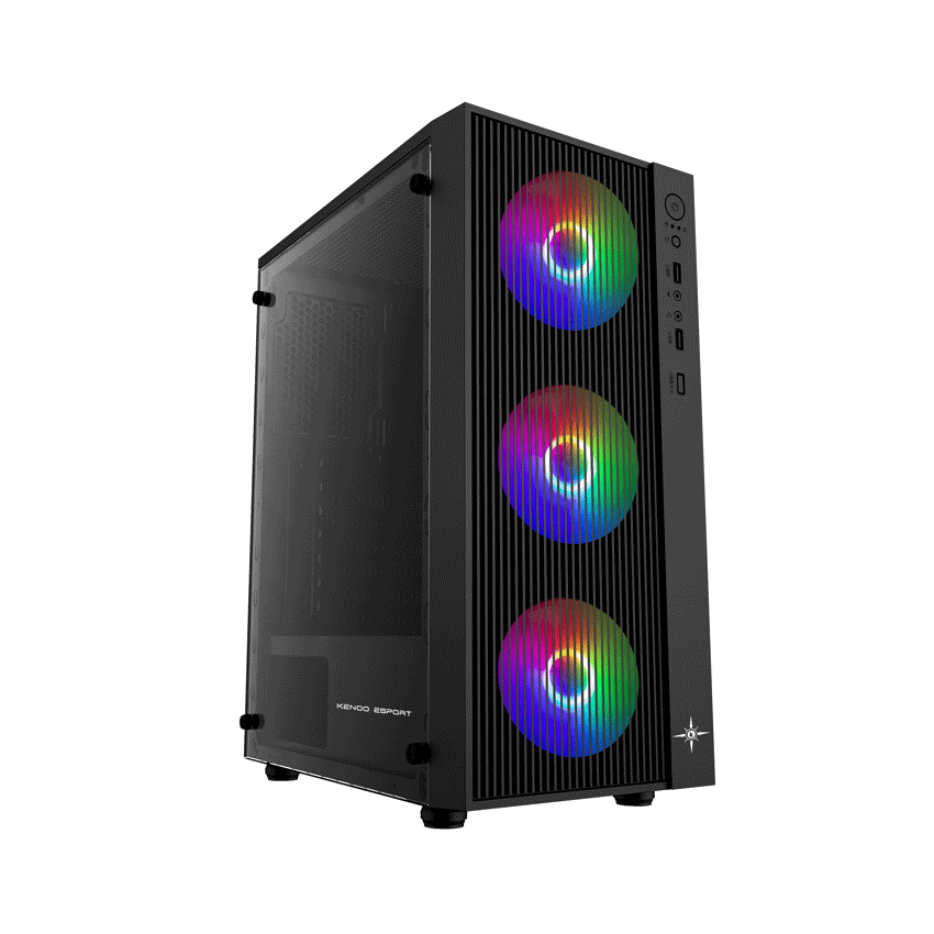 74468_vo_case_kenoo_esport_af13_3f_black_mid_tower_mau_den_4 Vỏ case KENOO ESPORT AF13 - 3F Black   (Mid Tower / Màu Đen )