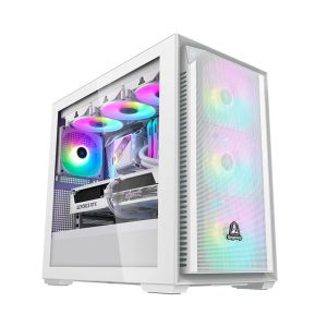 Vỏ Case Segotep GANK 360S-APE WHITE (MATX/Mid Tower/Màu Trắng)
