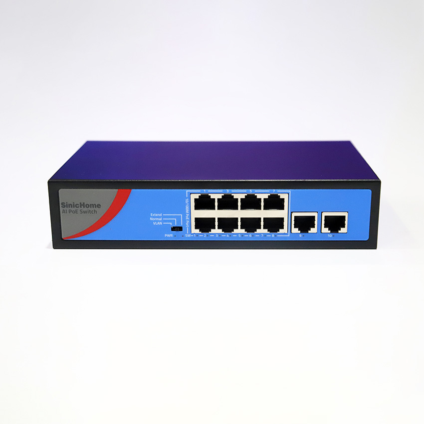 75534_switch_poe_sinichomesn_2108poe_blue_8_poe_2_uplink1000m_96w Switch POE SinicHomeSN-2108POE-BLUE/8 POE/ 2 uplink1000M/96W
