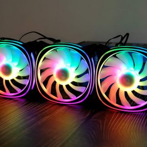 Bộ 3 fan VITRA RING INFINITY ARGB 3 IN 1 AURA SYNC BLACK (Màu Đen/Sync Main)