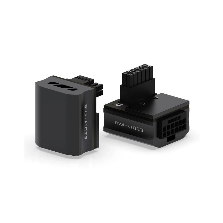 Đầu nối nguồn 12VHPWR 90° EZDIY 12VHPWR 90° Turn Alu Adapter RVS - Black