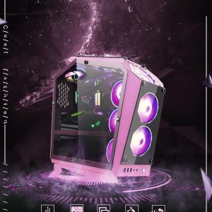 Vỏ Case SAMA TG-05 (ATX/Mid Tower/Màu Hồng)