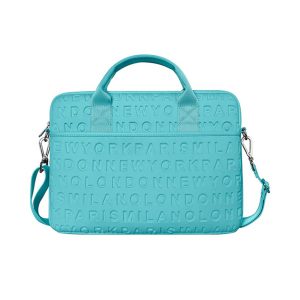 Cặp Laptop nữ 13,3 inch Wiwu Cosmo slim case màu xanh