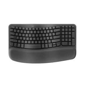 Bàn phím không dây Logitech Wave Keys Ergonomic Graphite (USB 2.4GHz Logi Bolt , Bluetooth) _ 920-012281