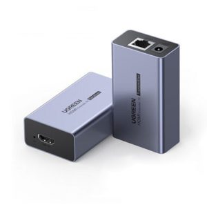 Bộ kéo dài HDMI 50m qua mạng lan Cat5e, Cat6 Ugreen 90811 Hỗ Trợ FullHD 1080P@60Hz