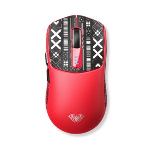 Chuột gaming Aula SC580 3 mode (Có dây + 2.4G + Bluetooth) màu đỏ