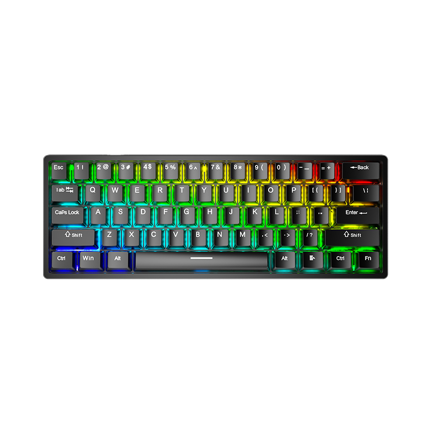 Bàn phím cơ gaming AULA F3261 Màu đen (Blue switch, USB, LED RGB)