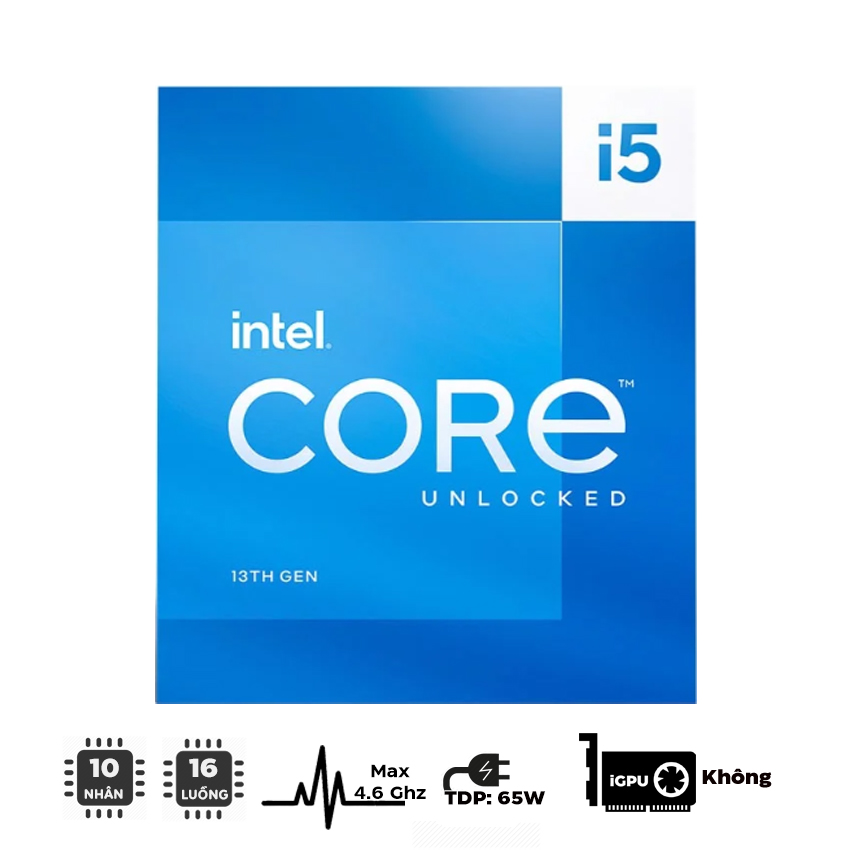 CPU Intel Core i5-13400F (Tray, cũ đẹp)
