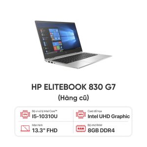 Laptop Hp Elitebook 830 G7 I5 10310U/RAM 8GB/SSD 256GB/Màn 13.3 FHD - Hàng cũ đẹp