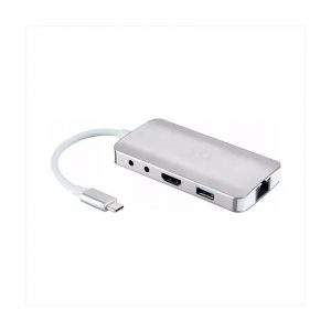 Bộ chuyển đổi Type C 9 trong 1 MSI (Từ Type C ra 2 USB-A 3.2 + 2  Jack 3.5mm + Ethernet + HMDI + Micro SD + TF card + USB Type C)