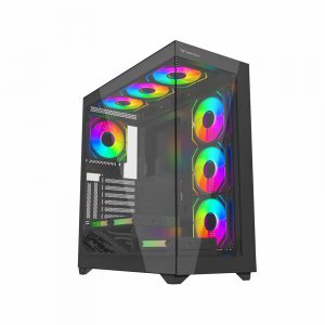 Vỏ Case CENTAUR NOVA BLACK (ATX/Mid Tower/Màu Đen)