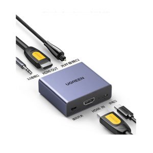 Bộ chuyển đổi tách âm thanh HDMI ra HDMI kèm Audio 3.5mm và Optical (SPDIF) Ugreen 60649