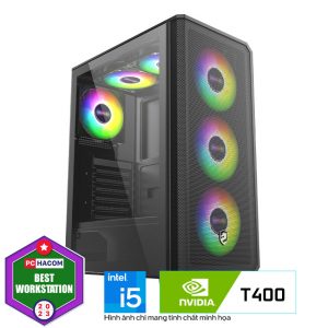 PC HACOM Trader T007 (i5-10400F/B560/16GB RAM/500GB SSD/2x Nvidia T400 4GB/550W)