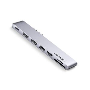 Bộ chuyển đổi Dual Type C to 2 HDMI + USB 3.0 + đọc thẻ SD/TF Ugreen 80548