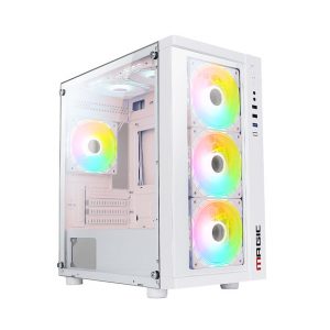 Vỏ Case MAGIC GM-01 WHITE  (MATX/Mid Tower/MàuTrắng/4fan)