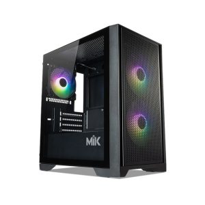Vỏ Case MIK MORAX 3FA BLACK  (Mini Tower/ Màu Đen/ 3 fan)