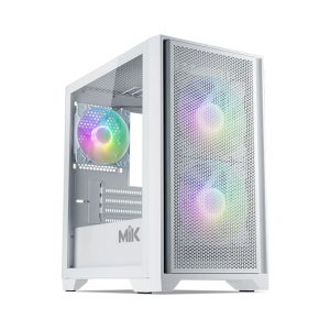 Vỏ Case MIK MORAX 3FA WHITE  (Mini Tower/ Màu Trắng/ 3 fan)
