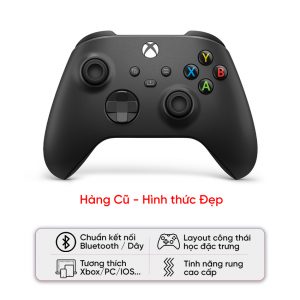 Tay cầm chơi game Xbox Series X Controller màu Đen - Cũ Đẹp (Hàng Tray-Nobox)