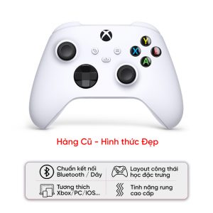 Tay cầm chơi game Xbox Series X Controller màu Trắng - Cũ Đẹp (Hàng Tray-Nobox)
