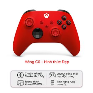 Tay cầm chơi game Xbox Series X Controller màu Đỏ - Cũ Đẹp (Hàng Tray-Nobox)