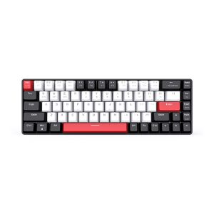 Bàn phím cơ không dây EDRA EK368L Black White Red switch (Bluetooth, Wireless 2.4G)