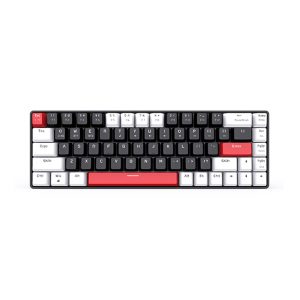 Bàn phím cơ không dây EDRA EK368L White Black Brown switch (Bluetooth, Wireless 2.4G)