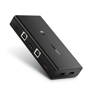 Bộ gộp HDMI KVM Ugreen 50744 (2 máy tính dùng chung 1 màn hình và phím chuột)