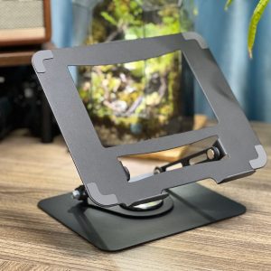Giá đỡ Laptop/Macbook/Ipad/Tabblet E606 Đế Xoay 360 độ, Hợp Kim Thép Màu Đen