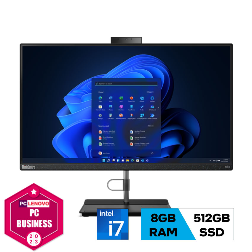 PC Lenovo ThinkCentre AIO Neo 30a 24 Gen 4 (i7-13620H/8GB RAM/512GB SSD/23.8 inch FHD/WL+BT/K+M/Win11) (12JY001TVN)