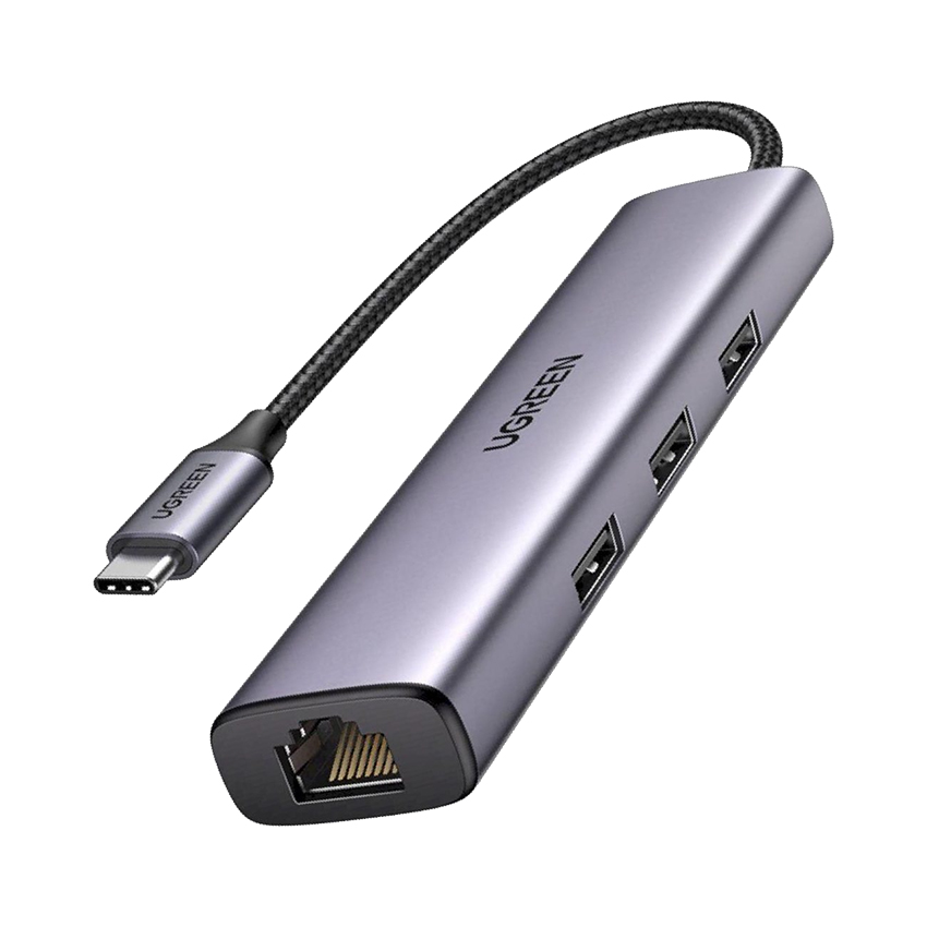 81160_bo_chuyen_usb_c_6_trong_1_ugreen_20954_1 Bộ chuyển USB C 6 trong 1 Ugreen 20954 (Type C to HDMI 4K@60Hz + 2*USB 3.0 + LAN Gigabit + SD/ TF)