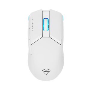 Chuột Gaming Machenike M7 Pro Dual mode White (Cảm biến 3395, Có dây/ Wireless 2.4G)