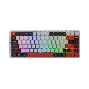 Bàn Phím Cơ Machenike AIR50-B84W Tri-mode RGB Red Shaft Red switch  (Có dây/2.4G Wireless/Bluetooth 5.0)