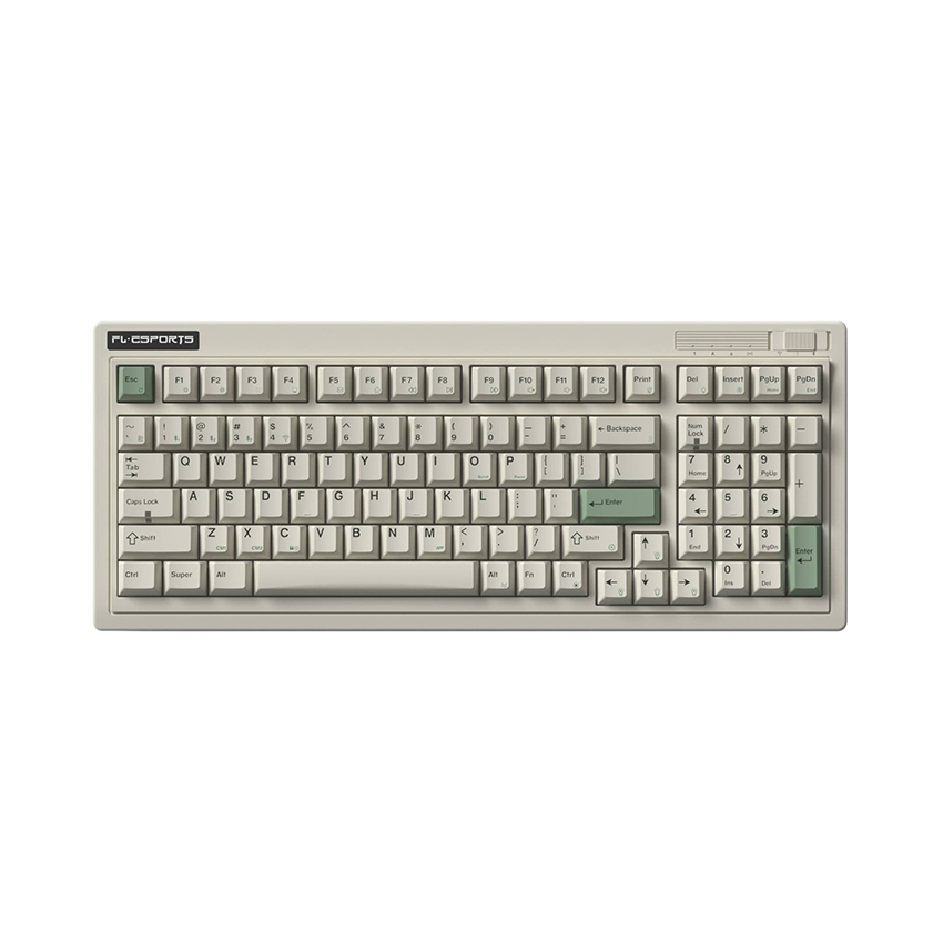 81539_ban_phim_co_fl_esports_og98_classic_white_3_mode_kailh_coolmint_v2_switch_1 Bàn phím cơ FL-Esports OG98 Classic White 3 mode Kailh Coolmint V2 switch Led RGB (USB Type-C, 2.4G, Bluetooth)