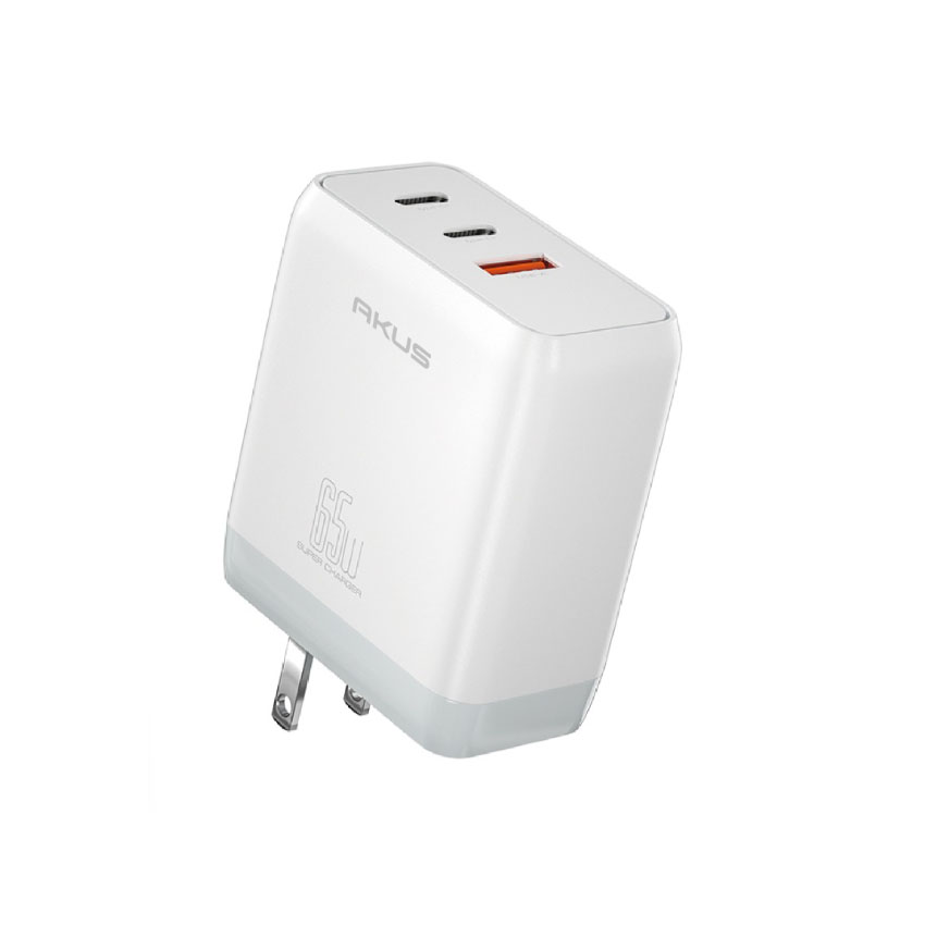 81610_cu_sac_akus_d34_65w_01_cong_usb_type_a_02_cong_type_c_mau_trang Củ sạc AKUS-D34 PRO 65W - 01 CỔNG USB TYPE A + 02 CỔNG TYPE C - MÀU TRẮNG