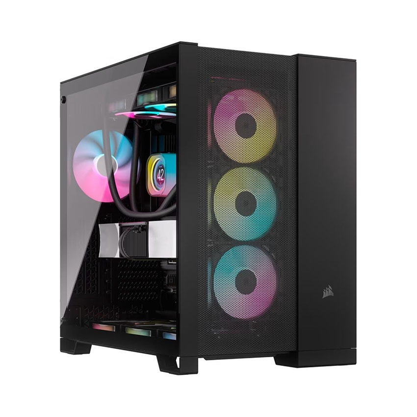 Vỏ máy tính Corsair 6500X Airflow Tempered Glass Black (mATX/Mid tower/Màu Đen)