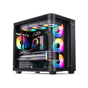 Vỏ case JONSBO TK-3 BLACK (ATX/Mid Tower/Màu Đen/Kính Cong)