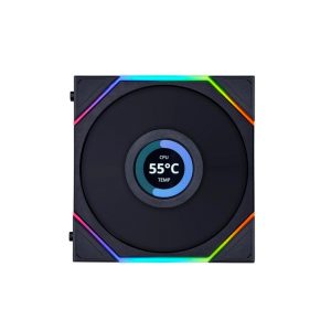 Fan LIAN LI TL120 LCD single black reverse - 12RTLLCD1B (Màn hình LCD/Led vô cực/đảo chiều)