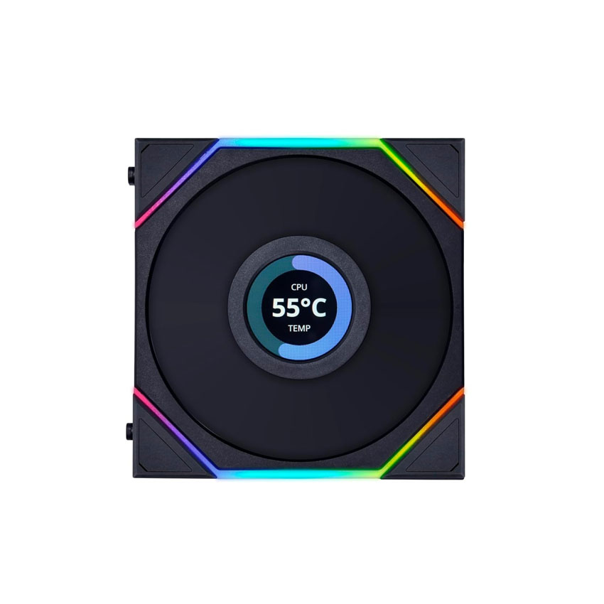 82299_fan_lian_li_tl120_lcd_single_black_reverse_12rtllcd1b_man_hinh_lcd_led_vo_cuc_dao_chieu__1_ Fan LIAN LI TL120 LCD single black reverse - 12RTLLCD1B (Màn hình LCD/Led vô cực/đảo chiều)