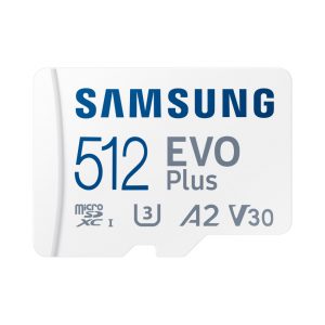 Thẻ nhớ MicroSD Samsung EVO PLUS 512GB Class10, U3, V30, A2 - Kèm Adapter (130 MB/s)