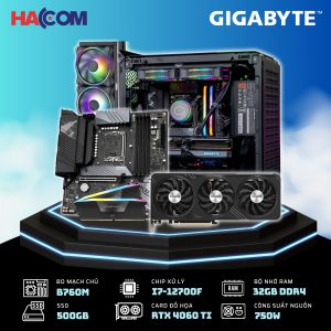 HACOM APOLLO i13  (GeForce RTX 4060 Ti/i7 12700F/B760/32G RAM /750W)