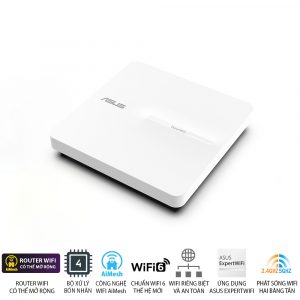 Router Asus Wifi 6 ExpertWiFi EBA63 (AX3000/AiMeshPoE)