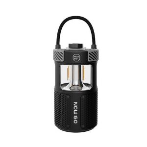 Loa Bluetooth NowGo F1 (Bluetooth 5.3, 11H, Loa tích hợp đèn Camping) - Màu đen