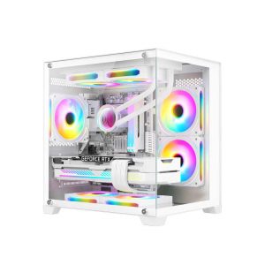 Vỏ Case MAGIC AQUA-M WHITE ULTRA (mATX/Mid Tower/Màu trắng)