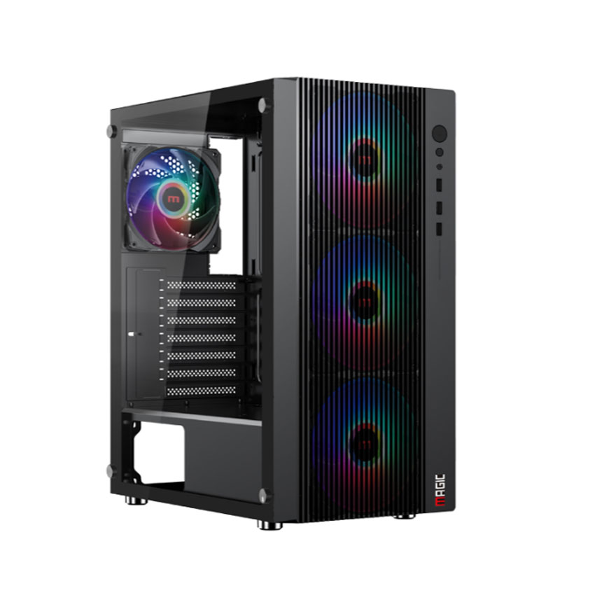 Vỏ Case MAGIC LUXURY BLACK (ATX/Mid Tower/Màu Đen)