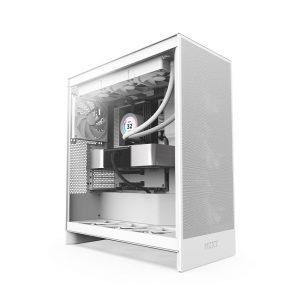 Vỏ máy tính NZXT H7 2024 FLOW White (ATX/Mid Tower/3 fan trắng)