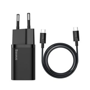 Củ sạc Baseus Super SI 25W 1 cổng kèm cáp Type-C to Type-C 1M