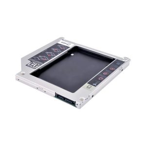Khay lắp ổ cứng SSD Caddy Bay nhôm mỏng 9,5mm cho Laptop qua khay CD (loại mỏng)