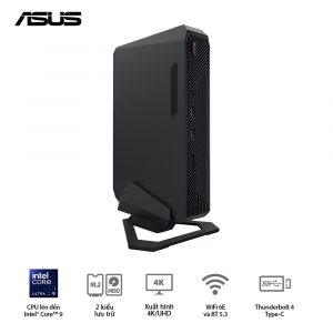 Bộ Mini PC Asus NUC ROG RNUC14SRKU910001I - (U9 185H/2xDDR5-5600/3x Gen4 NVMe /Killer Wifi 6E/Win11/ RTX 4070/ Non ROG Logo)