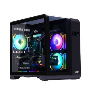 Vỏ Case MIK BARBATOS M BLACK (mATX/Mid Tower/Màu đen)