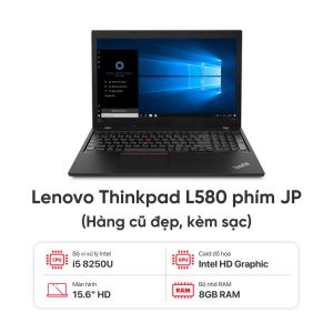 Laptop Lenovo Thinkpad L580 / I5 8250U / 8GB RAM  / 256GB SSD / Màn 15.6 inch HD / Kèm sạc - Hàng cũ đẹp